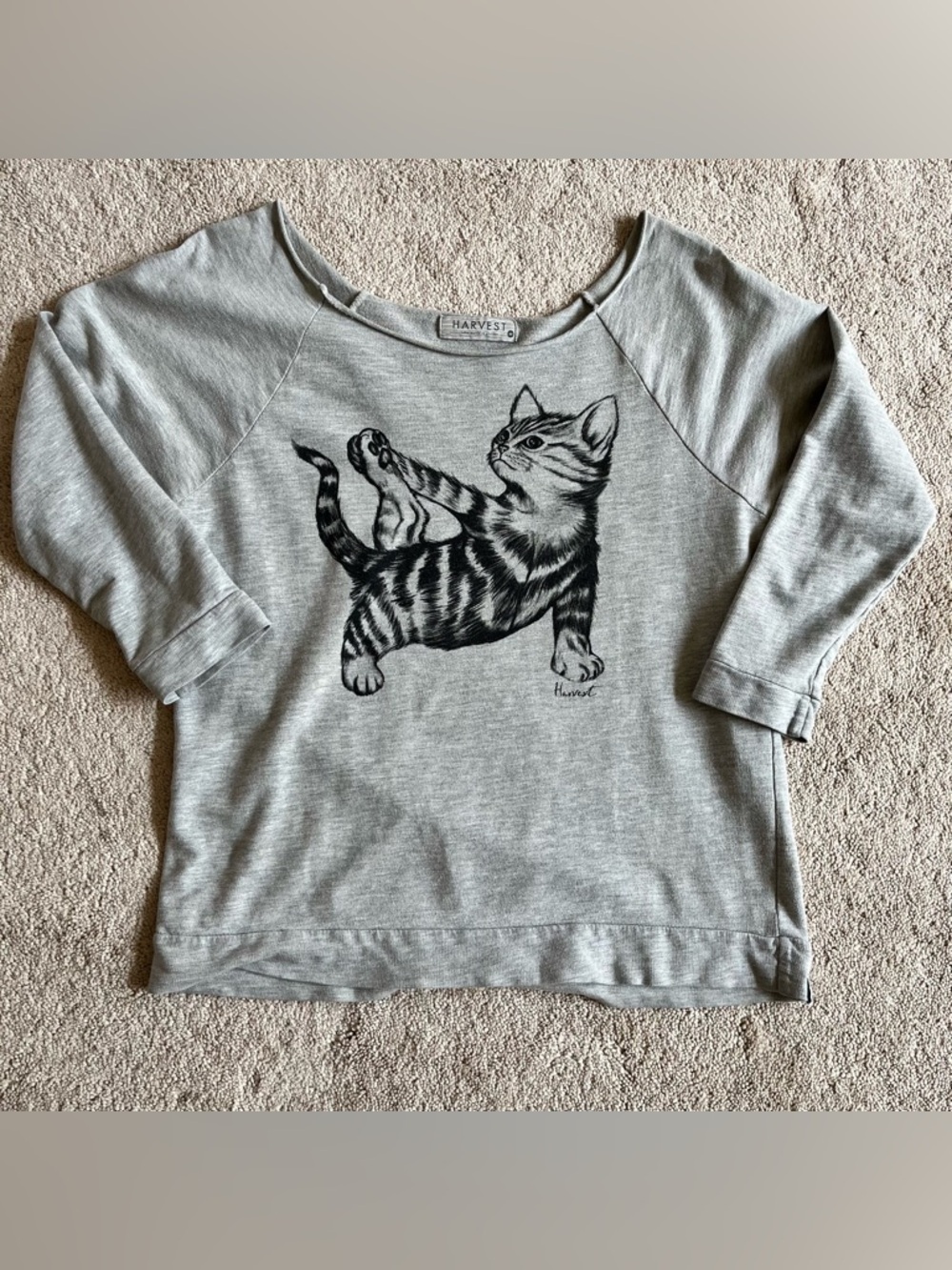 SOLD on ♈️! Yoga Cat Graphic Pullover M